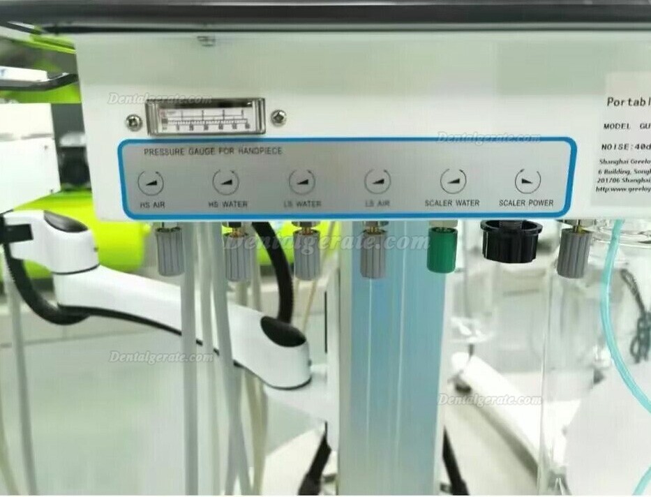 Greeloy GU-P302S Dentaler Belhandlungscart Zahnarztcart Dentalcart (mit Mikromotor Zahnmedizin)
