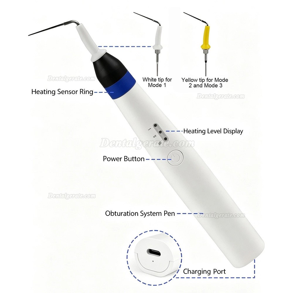 Endodontisches Obturationssystem f&uuml;r die Zahnmedizin / Guttapercha-Schneider mit 2 Spitzen