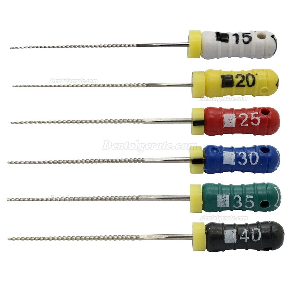 Zahn&auml;rztliche Endodontie Handfeilen Endo K-Feile 21mm 25mm 28mm 31mm L&auml;nge