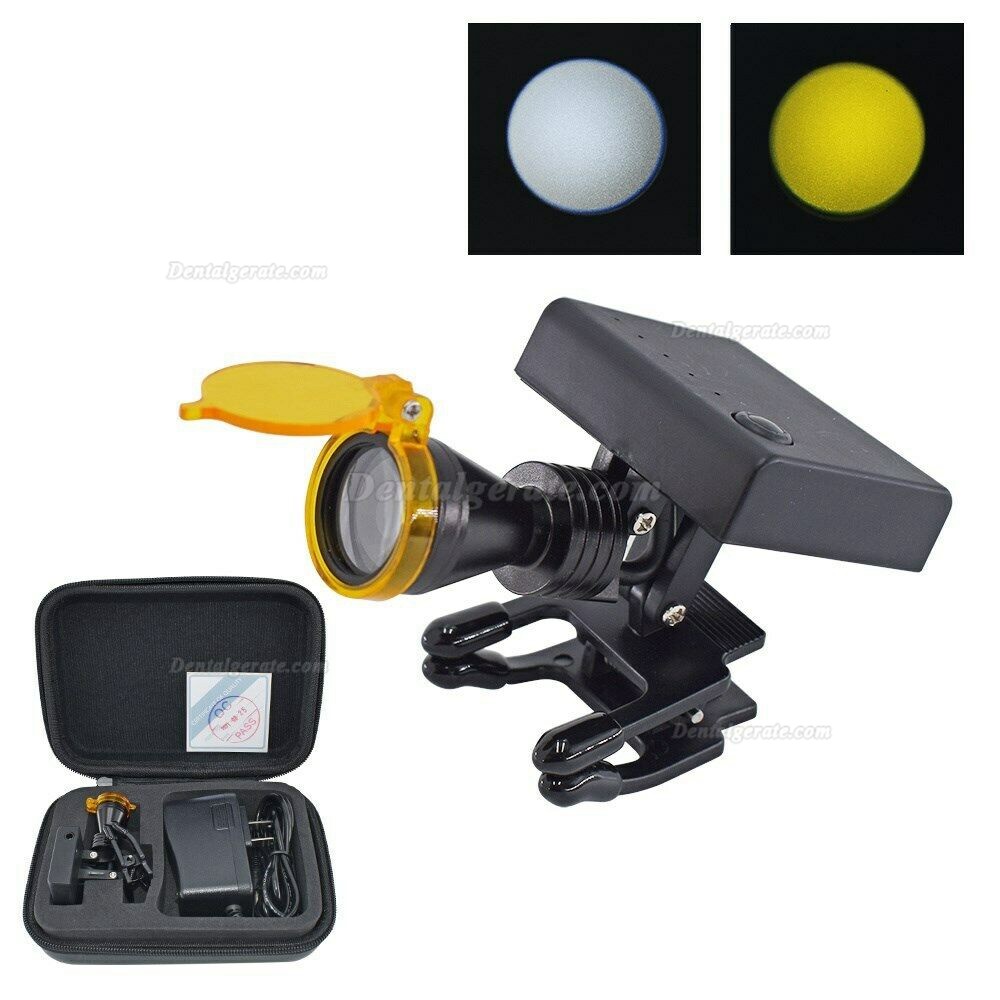 Dental 5W LED Kabellos Clip-on Scheinwerfer mit Optischem Filter