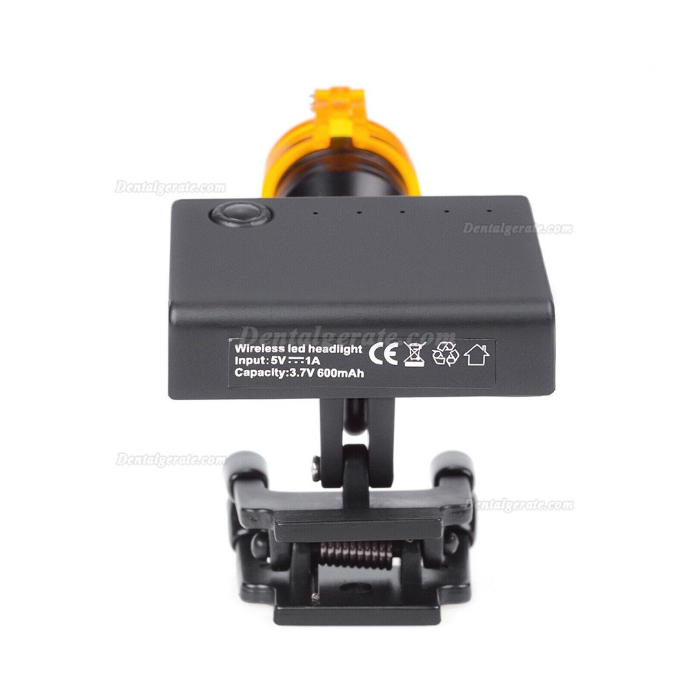 Dental 5W LED Kabellos Clip-on Scheinwerfer mit Optischem Filter