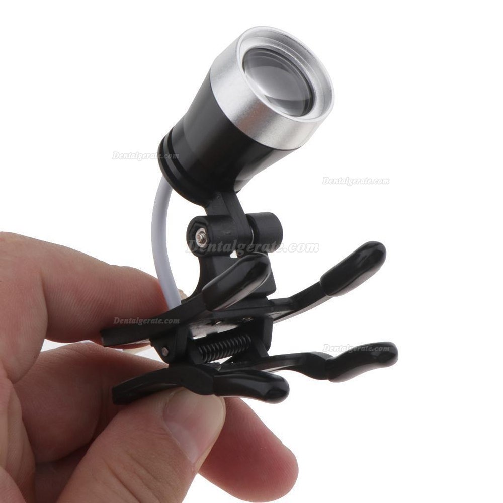 Dental Portable 1W LED Scheinwerferlampe Clip-on-Typ f&uuml;r Bincolar Lupe