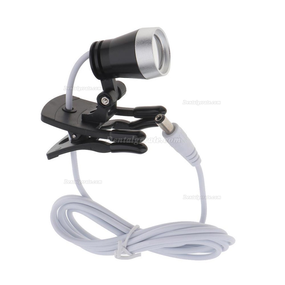 Dental Portable 1W LED Scheinwerferlampe Clip-on-Typ f&uuml;r Bincolar Lupe