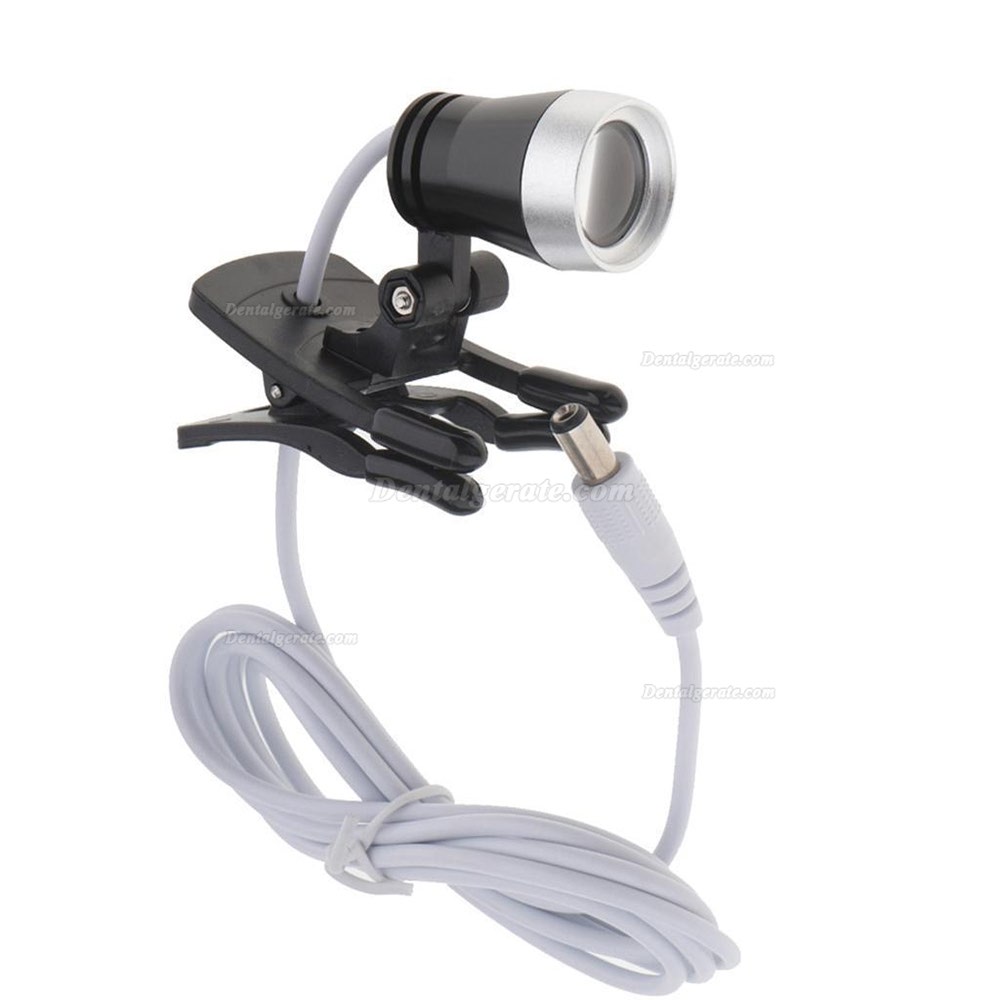 Dental Portable 1W LED Scheinwerferlampe Clip-on-Typ f&uuml;r Bincolar Lupe