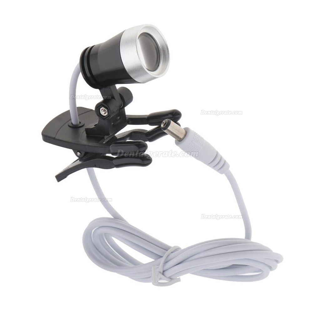 Dental Portable 1W LED Scheinwerferlampe Clip-on-Typ f&uuml;r Bincolar Lupe