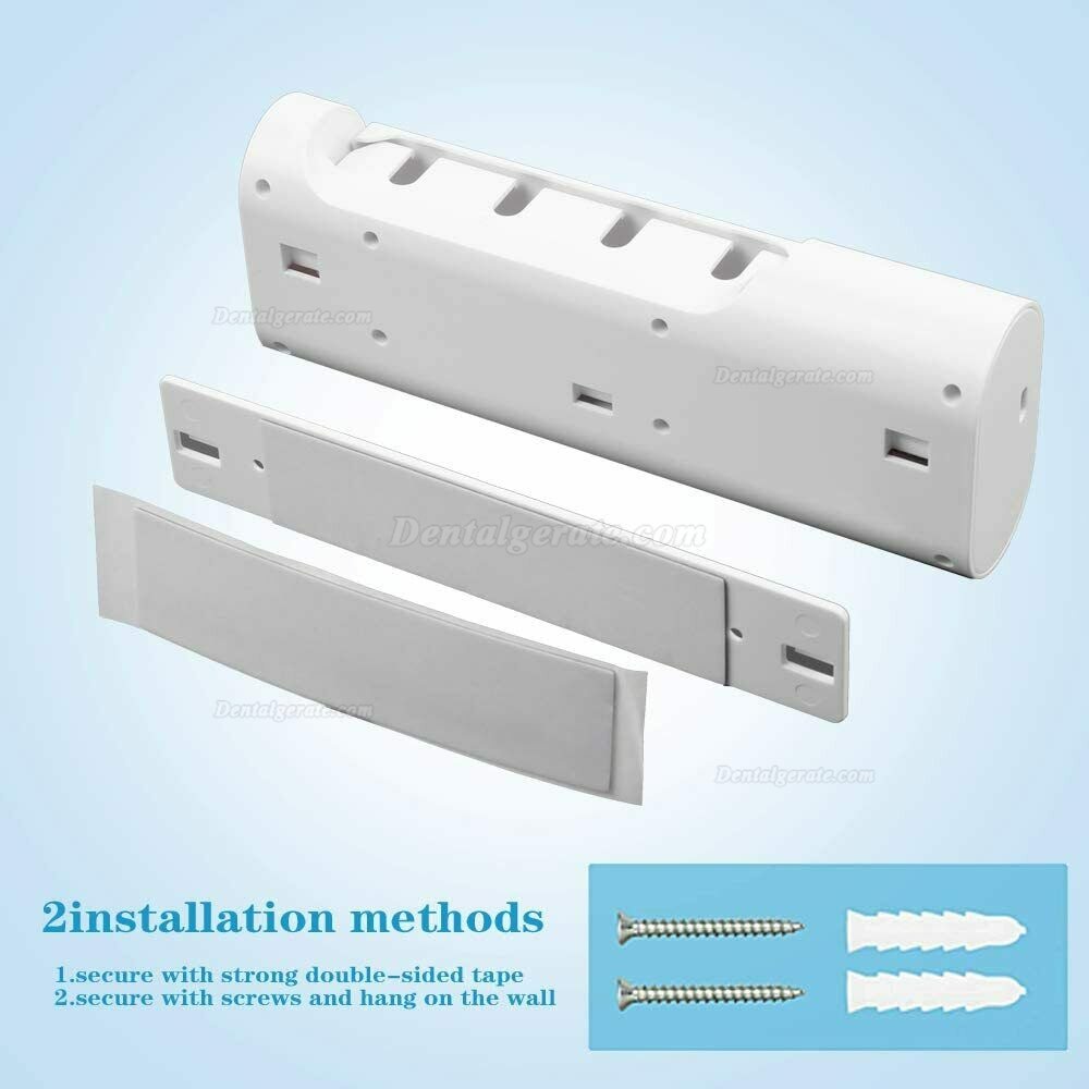 UV LED Wiederaufladbare 4 Lampen Zahnbürste Desinfektionsmittelhalter Timing Sterilisator USB