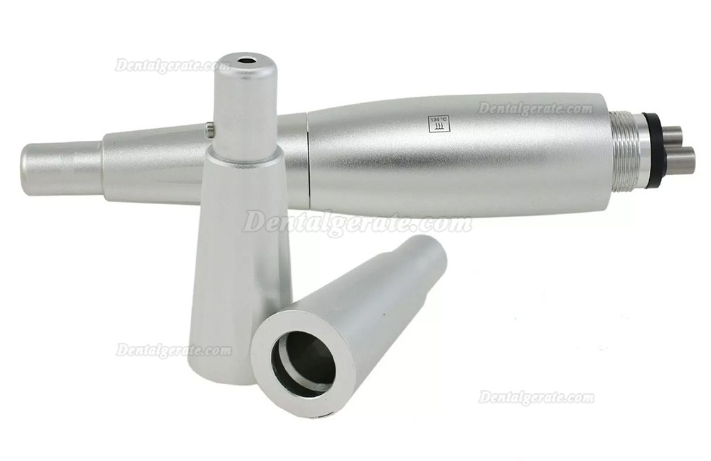 Prophylaxe Handstück für die Zahnhygiene (Luftmotor, 4 Löcher + 3 Nasenkegel-Set) Prophylaxe Handstück für die Zahnhygiene (Luftmotor, 4 Löcher + 3 Nasenkegel-Set)
