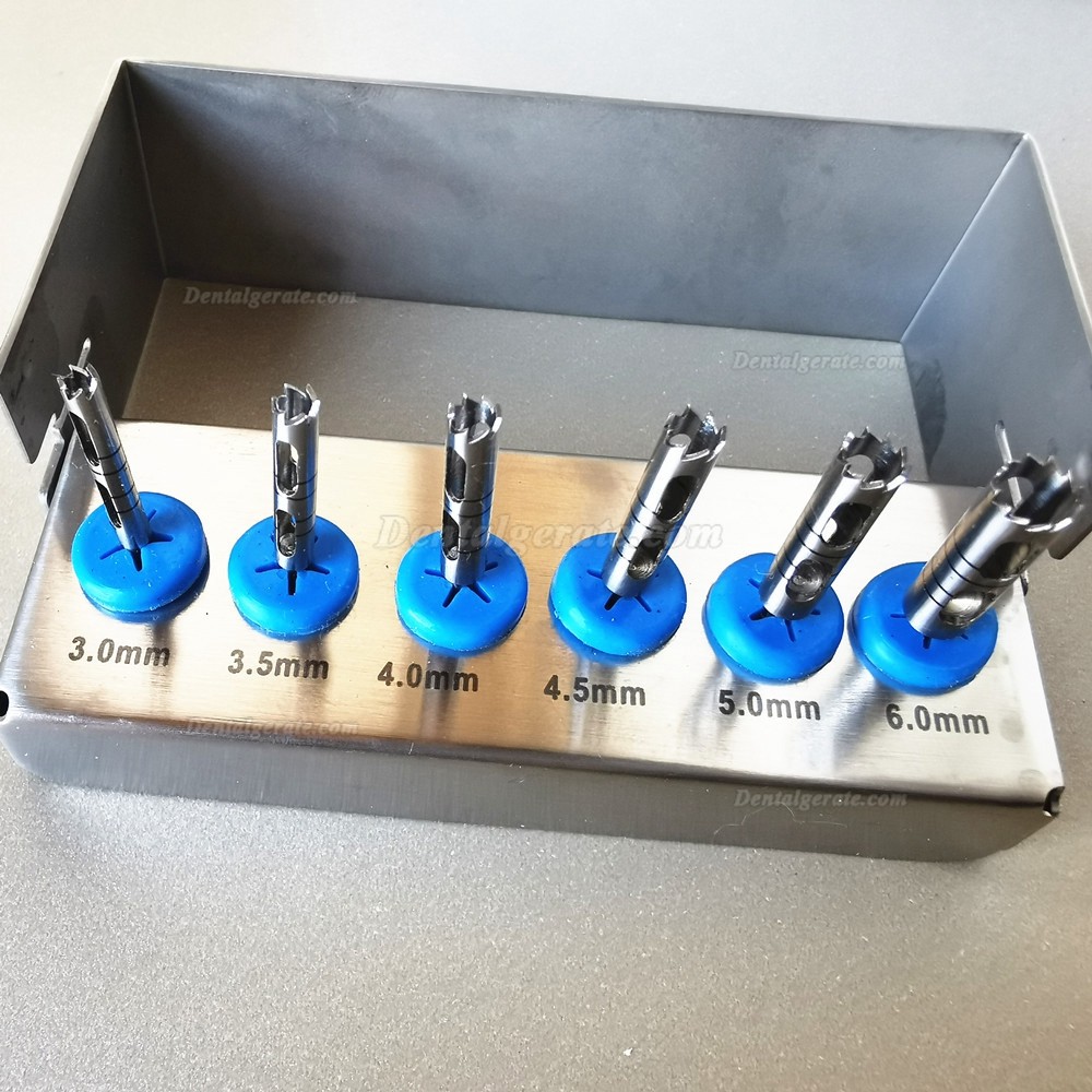 6 Teile/Satz Trephine Implantat Bohrer für Handstück mit niedriger Geschwindigkeit, Durchmesser 2,35 mm 6 Teile/Satz Trephine Implantat Bohrer für Handstück mit niedriger Geschwindigkeit, Durchmesser 2,35 mm