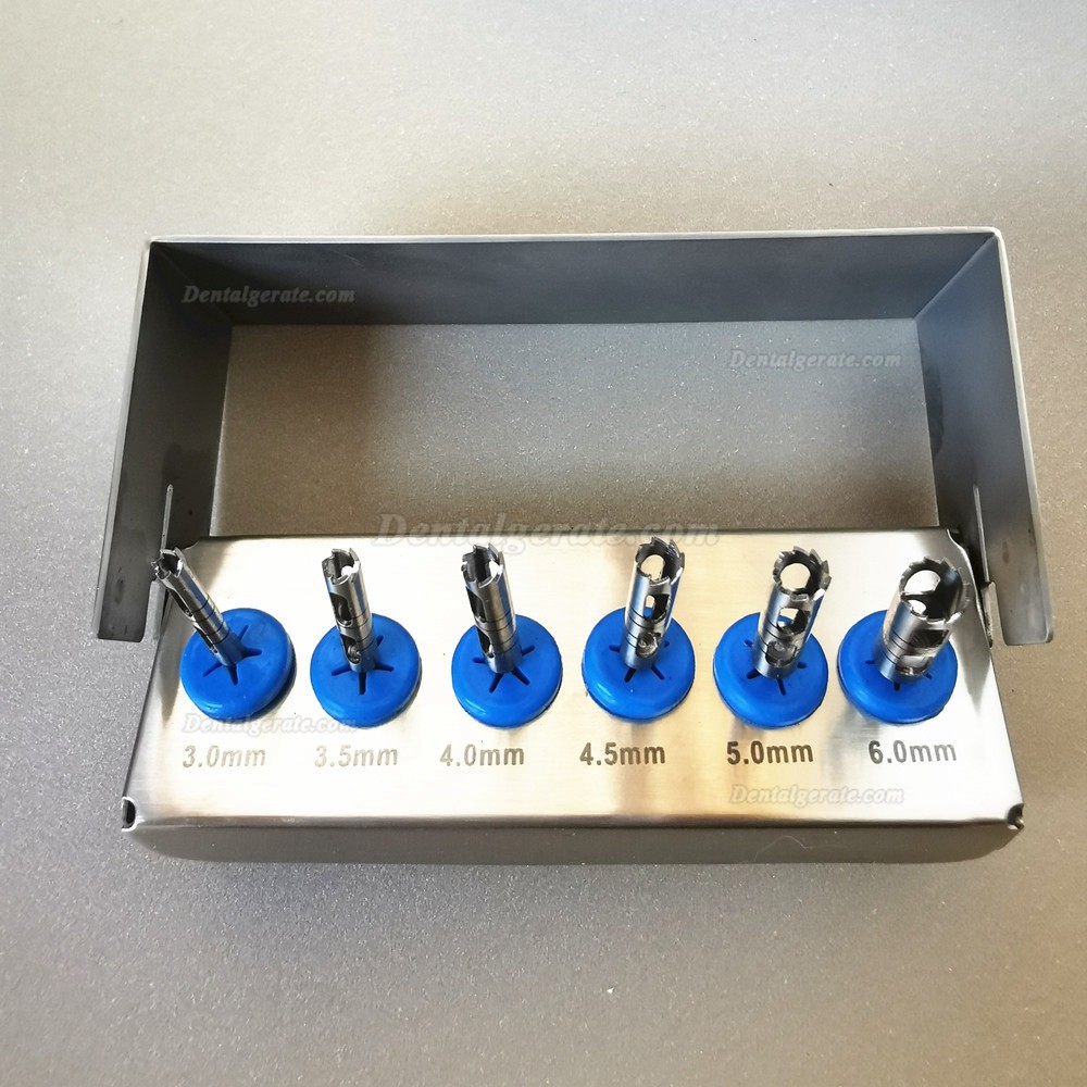 6 Teile/Satz Trephine Implantat Bohrer für Handstück mit niedriger Geschwindigkeit, Durchmesser 2,35 mm 6 Teile/Satz Trephine Implantat Bohrer für Handstück mit niedriger Geschwindigkeit, Durchmesser 2,35 mm
