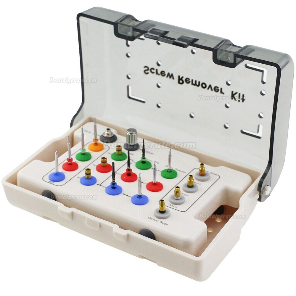 Extraktionsset f&uuml;r implantat gebrochene Schraube (Instrumentarium zur Entfernung von Schrauben)
