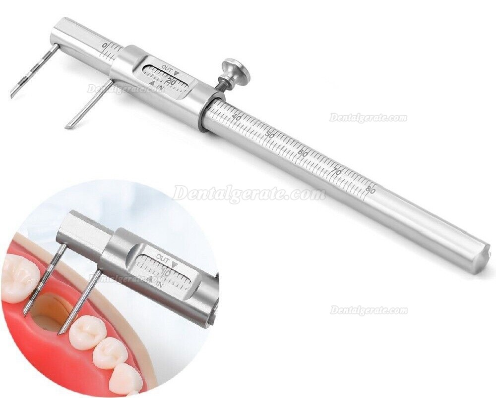 Messskala f&uuml;r Zahnimplantate 0&ndash;80 mm Kieferorthop&auml;discher Schiebemessschieber