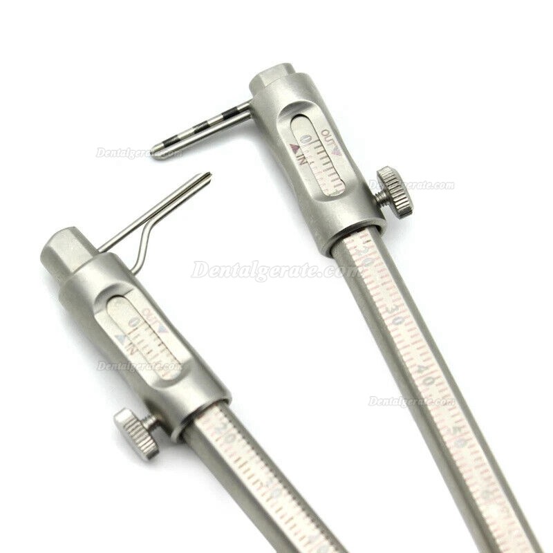 Messskala f&uuml;r Zahnimplantate 0&ndash;80 mm Kieferorthop&auml;discher Schiebemessschieber