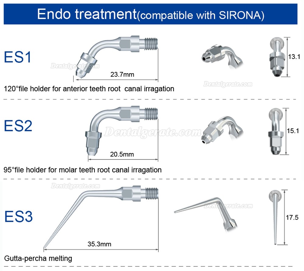 5 Stücke Refine® Dental Airscaler Spitzen für Endodontie ES3D ES4D ES5D ES10D ES14 ES14D ES15 ES15D Kompatibel Mit Sirona Airscaler