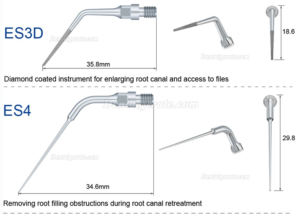 5 Stücke Refine® Dental Airscaler Spitzen für Endodontie ES3D ES4D ES5D ES10D ES14 ES14D ES15 ES15D Kompatibel Mit Sirona Airscaler