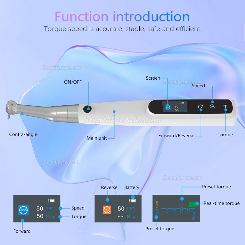 Zahnimplantat Elektrischer Universal Implantat Drehmomentschl&uuml;ssel / Implantat Prothetik Set 10&ndash;50 N.cm