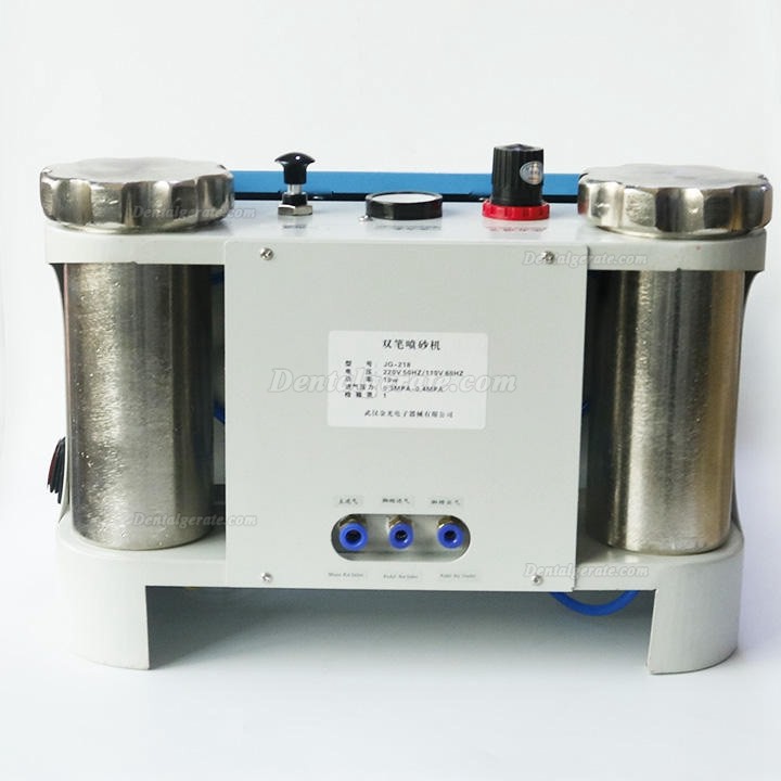 JinGong JG-218 Dentallabor Sandstrahlger&auml;t Feinstrahlkabine Mit Twin-Stift 