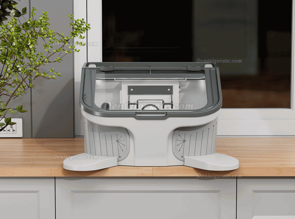 JG JT-69 Dentaler Sandstrahlger&auml;te Staubdichte Sandstrahlbox mit LED-Licht