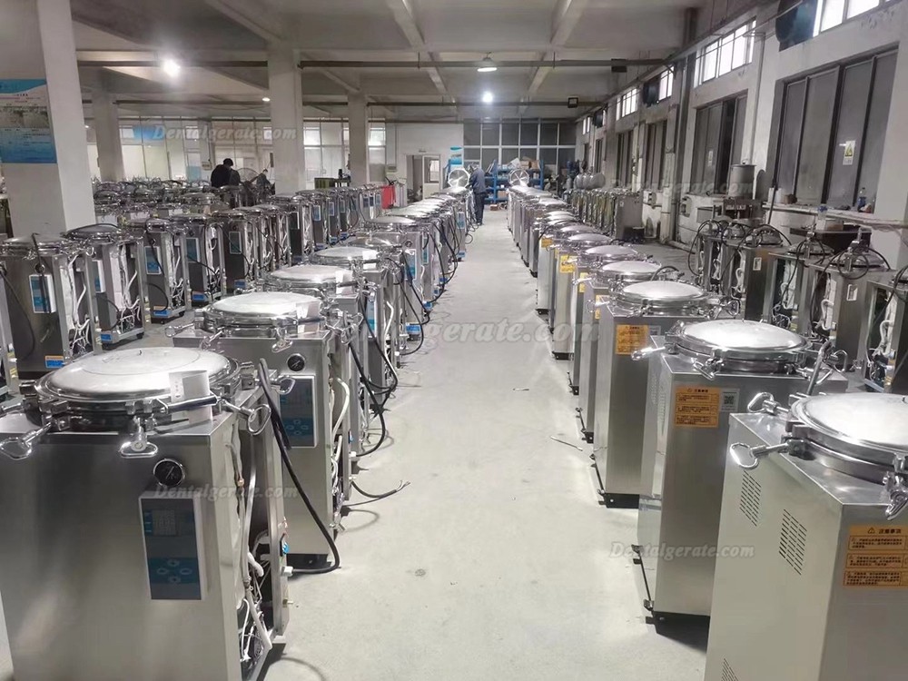 JIBIMED LS-LD 35L/50L/75L/100L/120L/150L Vertikaler Hochdruck Dampf Autoklav Sterilisator 105℃ - 134℃ LED-Anzeige