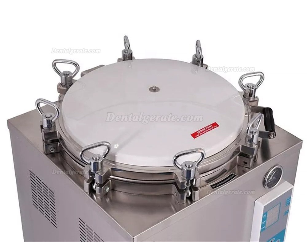 JIBIMED LS-LD 35L/50L/75L/100L/120L/150L Vertikaler Hochdruck Dampf Autoklav Sterilisator 105℃ - 134℃ LED-Anzeige