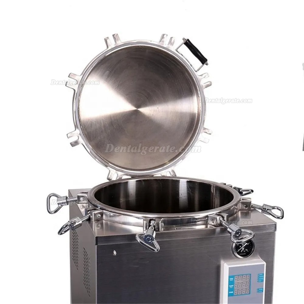JIBIMED LS-LD 35L/50L/75L/100L/120L/150L Vertikaler Hochdruck Dampf Autoklav Sterilisator 105℃ - 134℃ LED-Anzeige