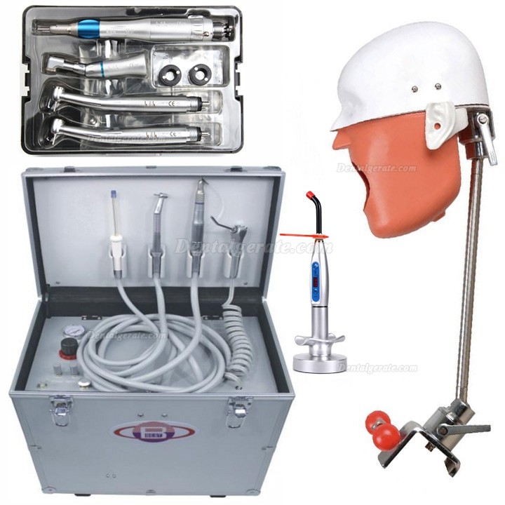 Best&reg; BD-402 Mobile Dentaleinheit + LY LY-L201 Handst&uuml;ck-Kit + Zahnmedizin-Simulator Phantomkopf + LED Polymerisationslampe