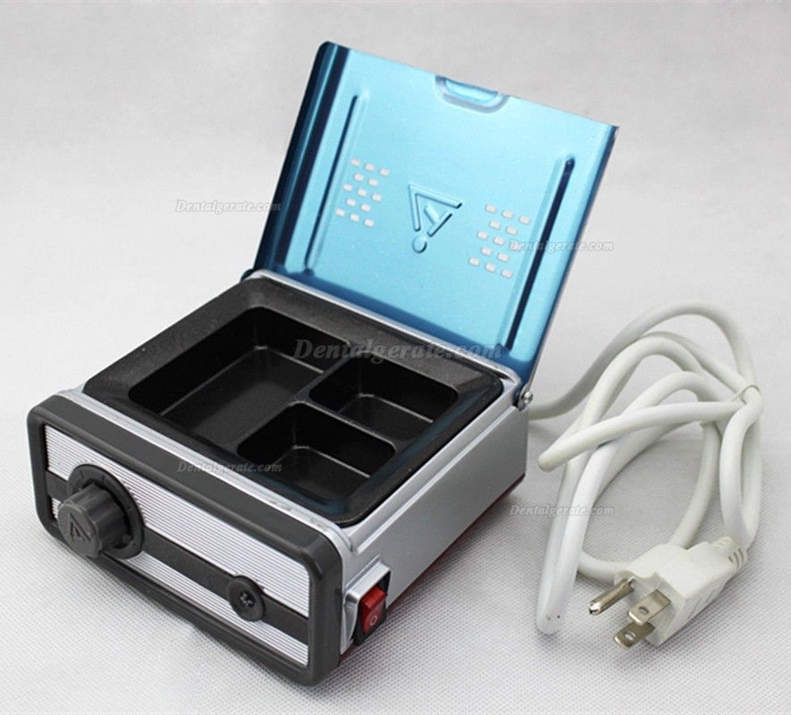 JT Dental Digitaler Wachs Wachsheizer mit 3 T&ouml;pfen zum Aufw&auml;rmen von Wachs analoge Dip-Topf grau JT-15B