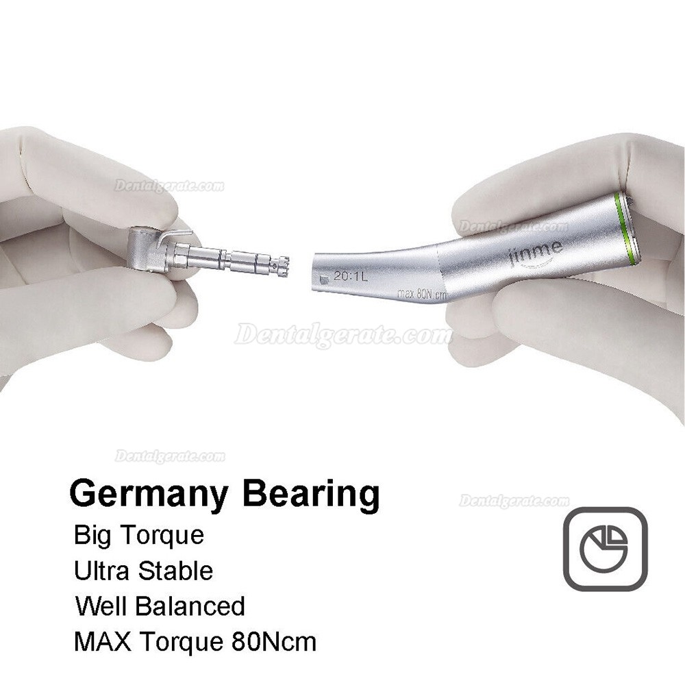 JINME b&uuml;rstenloses implantatmotor mit LED 20:1 chirurgisches winkelst&uuml;ck