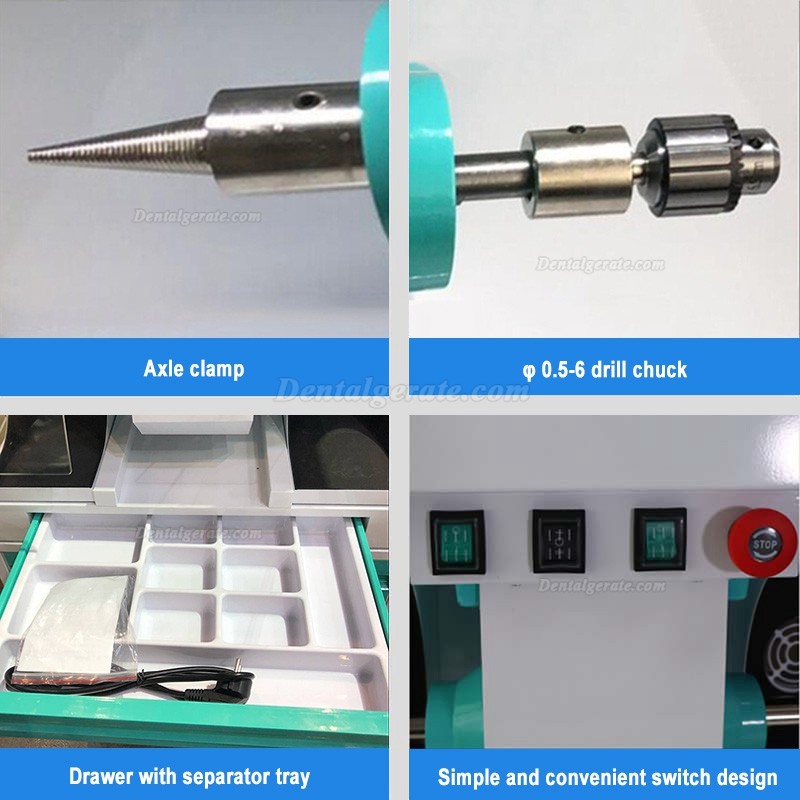Jintai JT-60 Dentallabor Poliereinheit mit eingebauter Absaugung + Kühlsystem Jintai JT-60 Dentallabor Poliereinheit mit eingebauter Absaugung + Kühlsystem