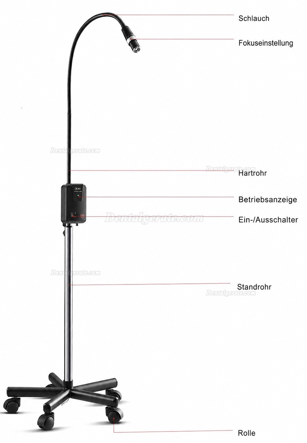 5W LED Tragbares Untersuchungslicht mit hoher Helligkeit KD-2005W-1