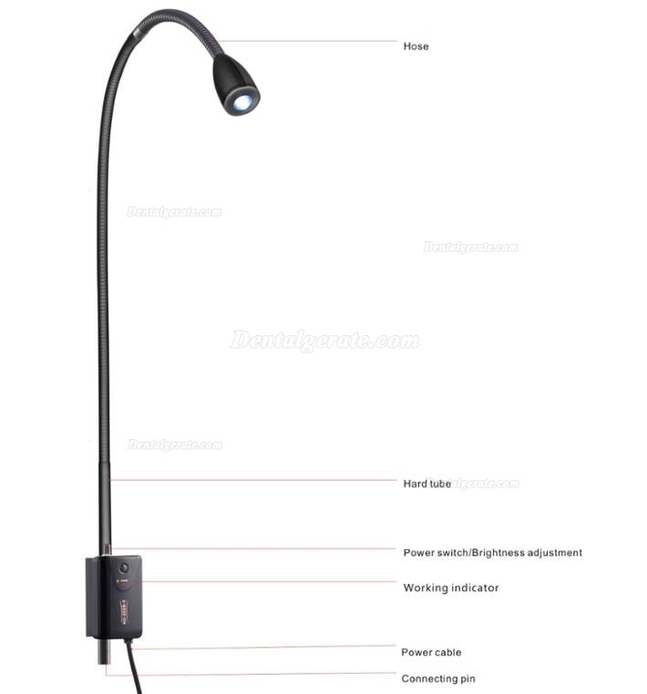 3W LED Hochhelle medizinische Untersuchungsleuchte für Dental Beleuchtung KWS KD-2003W-3 3W LED Hochhelle medizinische Untersuchungsleuchte für Dental Beleuchtung KWS KD-2003W-3