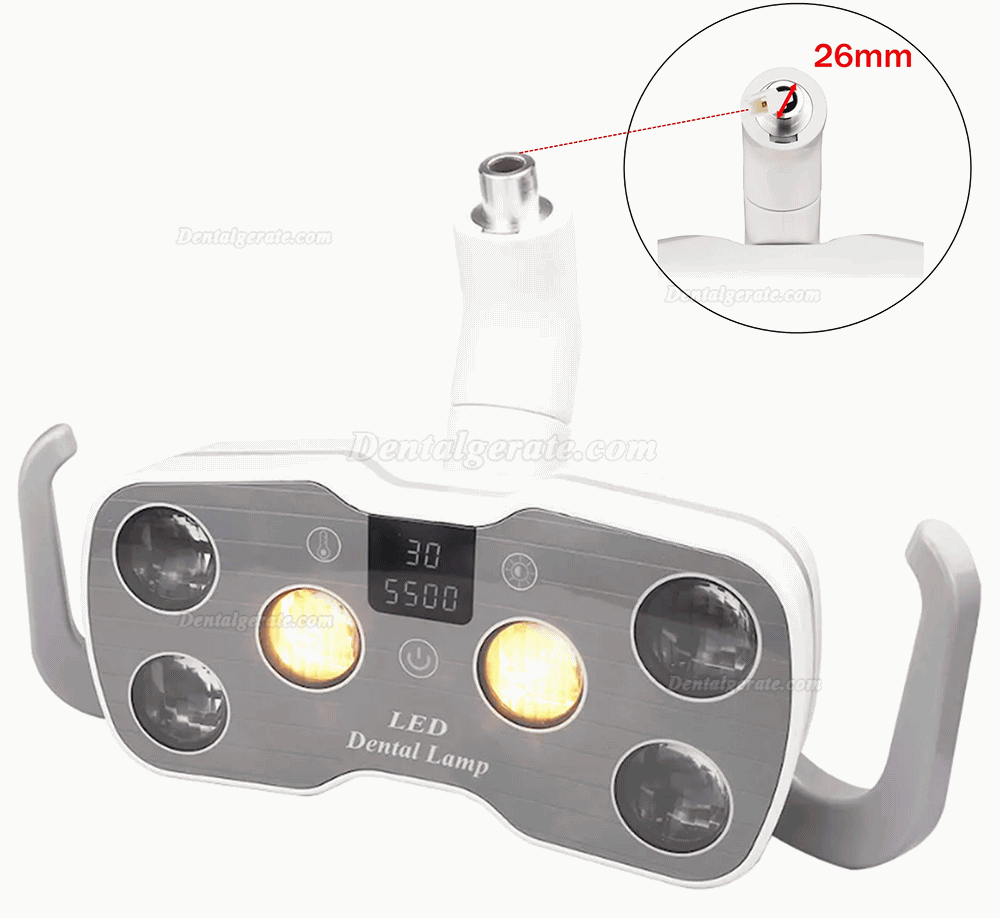 KY KY-P157 LED Lampe in zahnarztst&uuml;hle, Operationsleuchte 6-flammig Kalt-Warmlicht 26mm