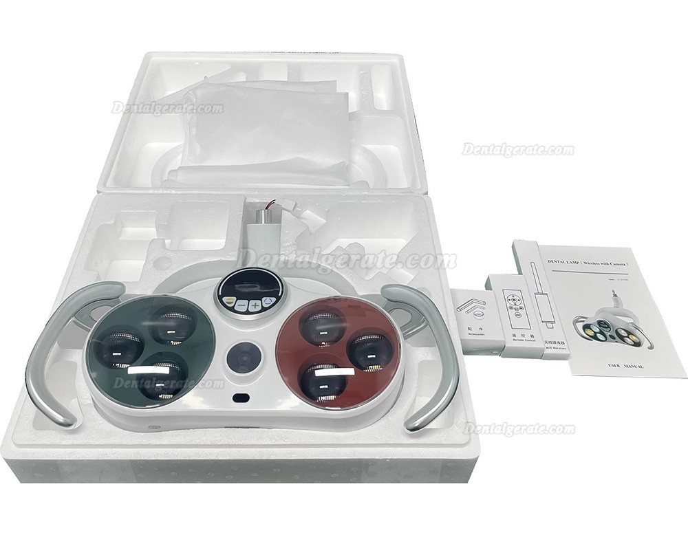 KWS KD-2036L-4 80W dental LED chirurgieleuchte mit Standfu&szlig; und integrierter drahtloser Kamera