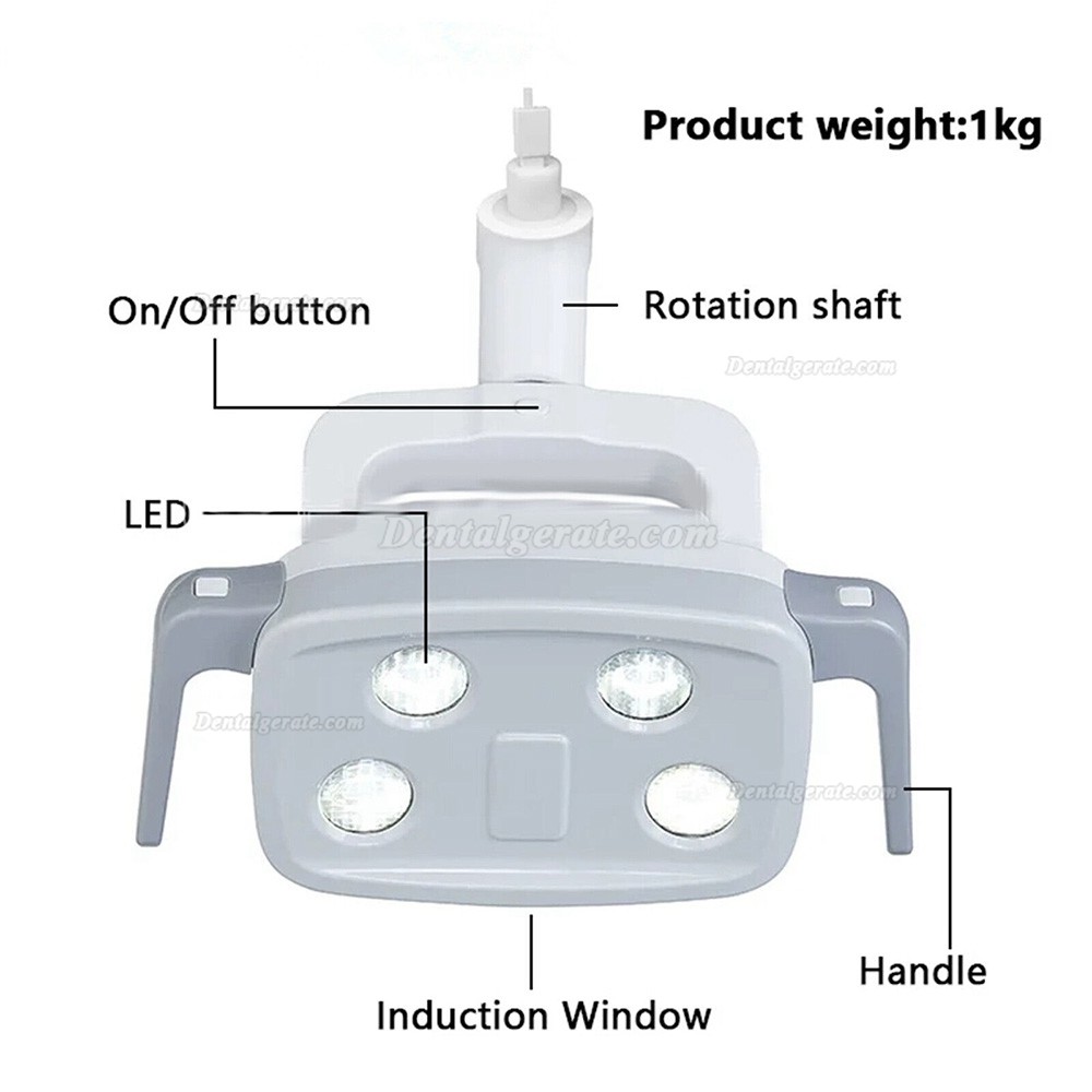 KY KY-P152 Behandlungsstuhlleuchte, Behandlungsleuchte Zahnarzt mit Sensorschalter (22 mm, 4 LEDs)