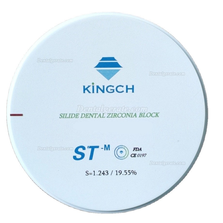 Kingch&reg; ST-M 98/95/89mm Dentallabor Mehrschichtig Vorgef&auml;rbt Zirkon Ronden Zirkonoxid Bl&ouml;cke