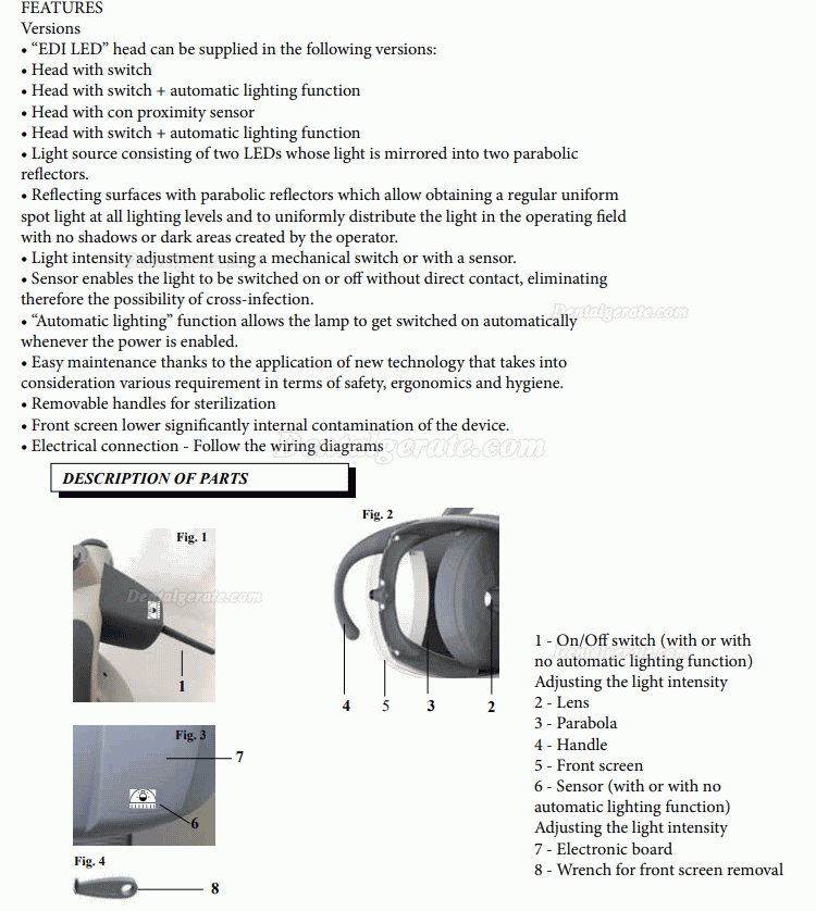 TPC L690-LED led dental op lampen op-deckenleuchte