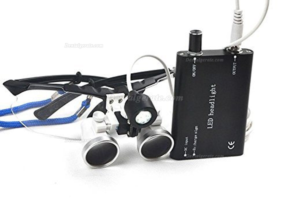 Dental Lupenbrille mit LED stirnlampen 3.5x420mm Dental Lupenbrille mit LED stirnlampen 3.5x420mm