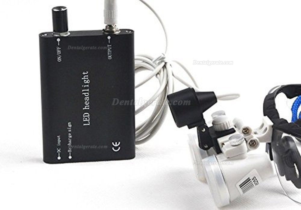 Dental Lupenbrille mit LED stirnlampen 3.5x420mm Dental Lupenbrille mit LED stirnlampen 3.5x420mm