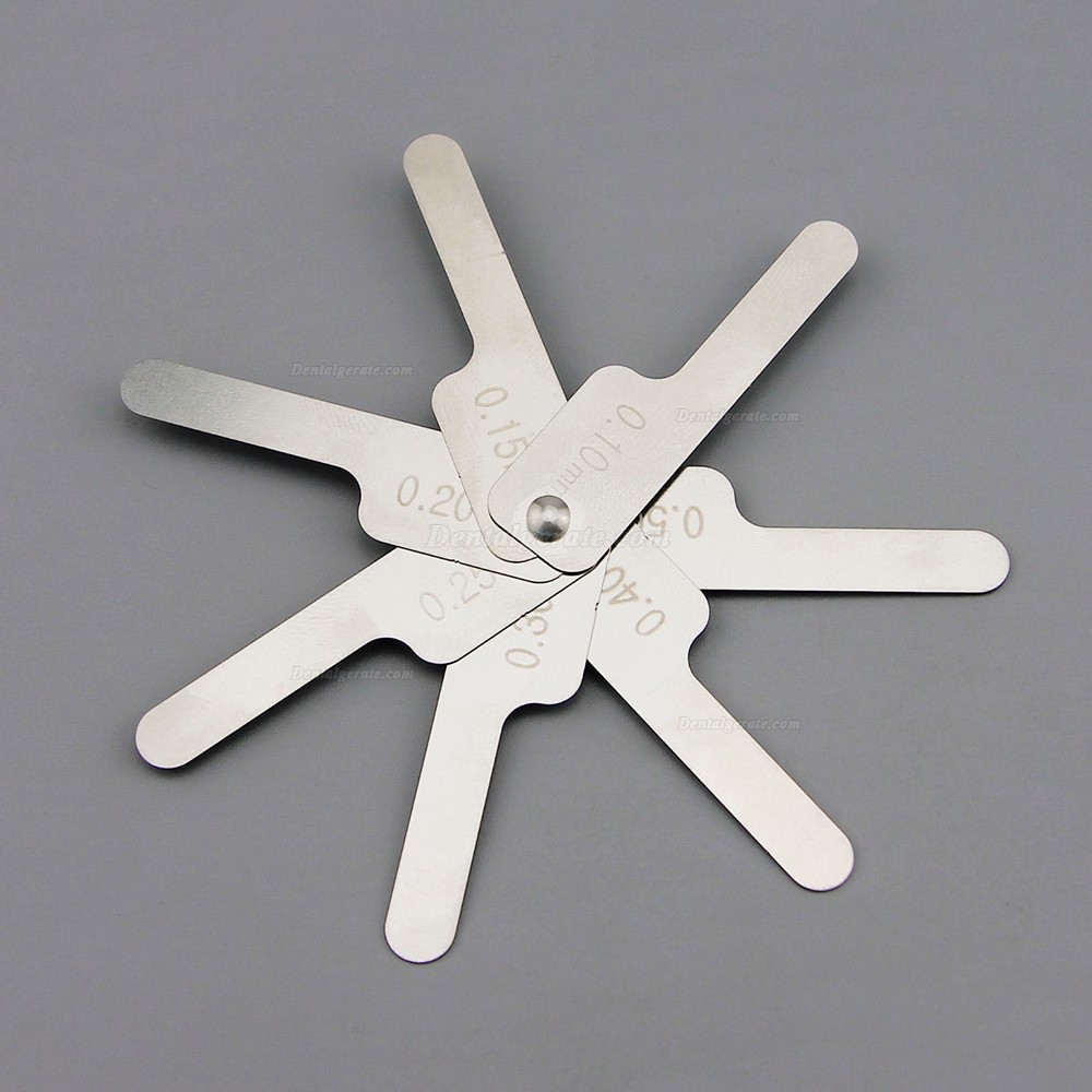 Dental Kieferorthop&auml;dische Interproximale Schmelzreduktion IPR Gauge Lineal 0.1-0.5mm
