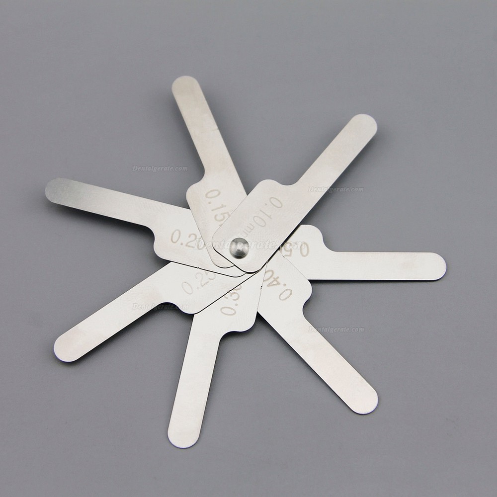 Dental Kieferorthop&auml;dische Interproximale Schmelzreduktion IPR Gauge Lineal 0.1-0.5mm