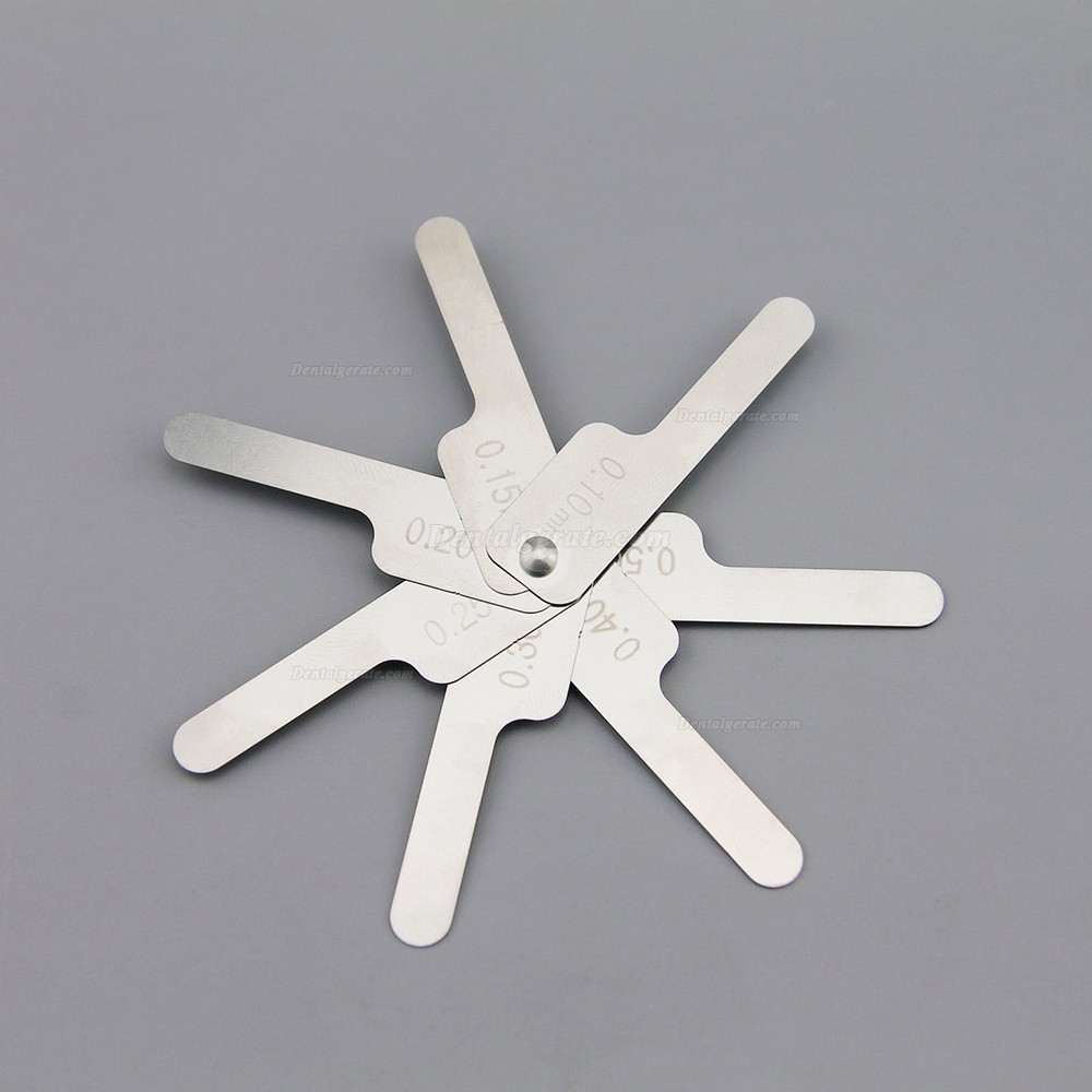 Dental Kieferorthop&auml;dische Interproximale Schmelzreduktion IPR Gauge Lineal 0.1-0.5mm