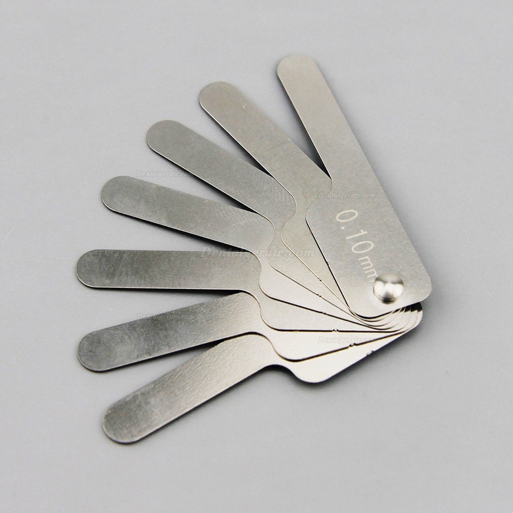 Dental Kieferorthop&auml;dische Interproximale Schmelzreduktion IPR Gauge Lineal 0.1-0.5mm