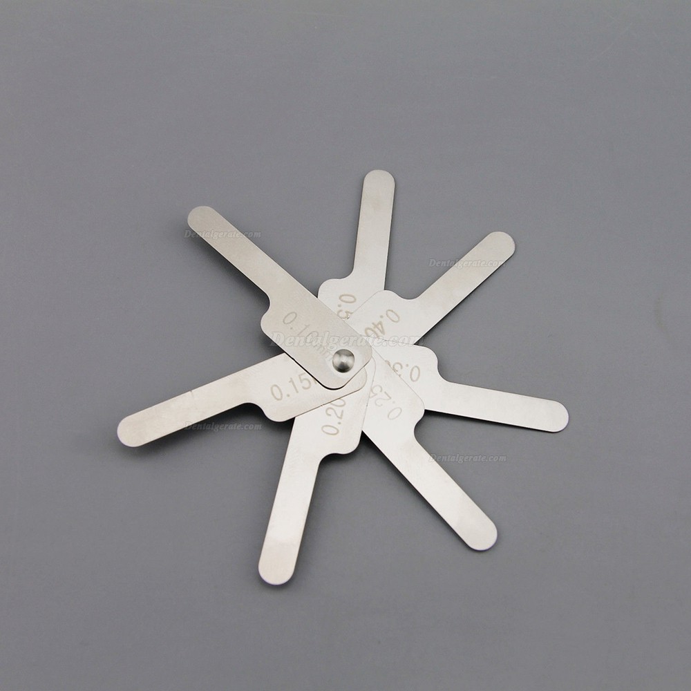 Dental Kieferorthop&auml;dische Interproximale Schmelzreduktion IPR Gauge Lineal 0.1-0.5mm
