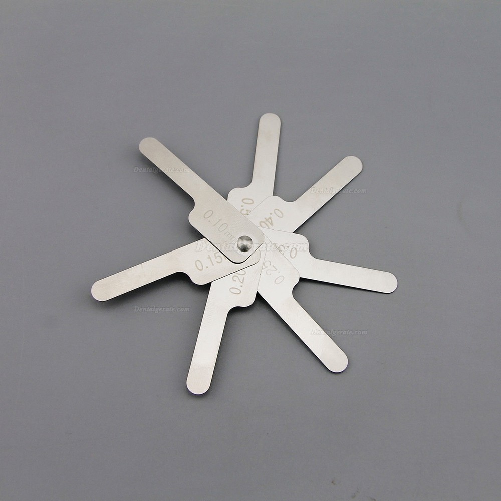 Dental Kieferorthop&auml;dische Interproximale Schmelzreduktion IPR Gauge Lineal 0.1-0.5mm