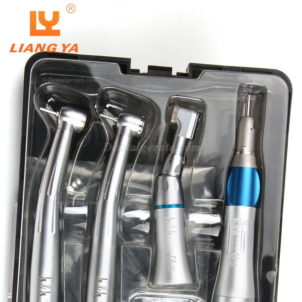 LY LY-L201 Zahnheilkunde Turbine Handstück+ Blau winkelstück + Luftmotor Handstück +Gerades Handstück Satz LY LY-L201 Zahnheilkunde Turbine Handstück+ Blau winkelstück + Luftmotor Handstück +Gerades Handstück Satz