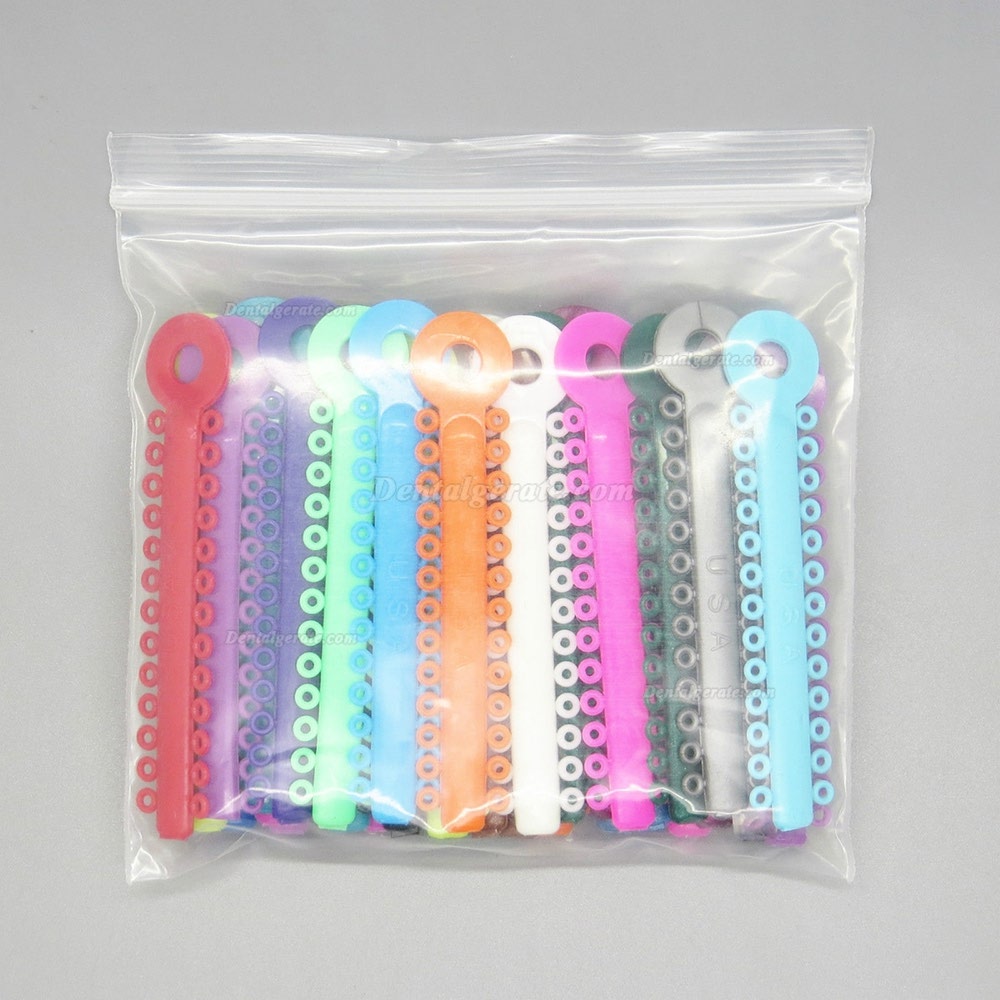 Dental Kieferorthop&auml;dische Elastische Ligaturen (1040 St&uuml;cke) Mischfarbe