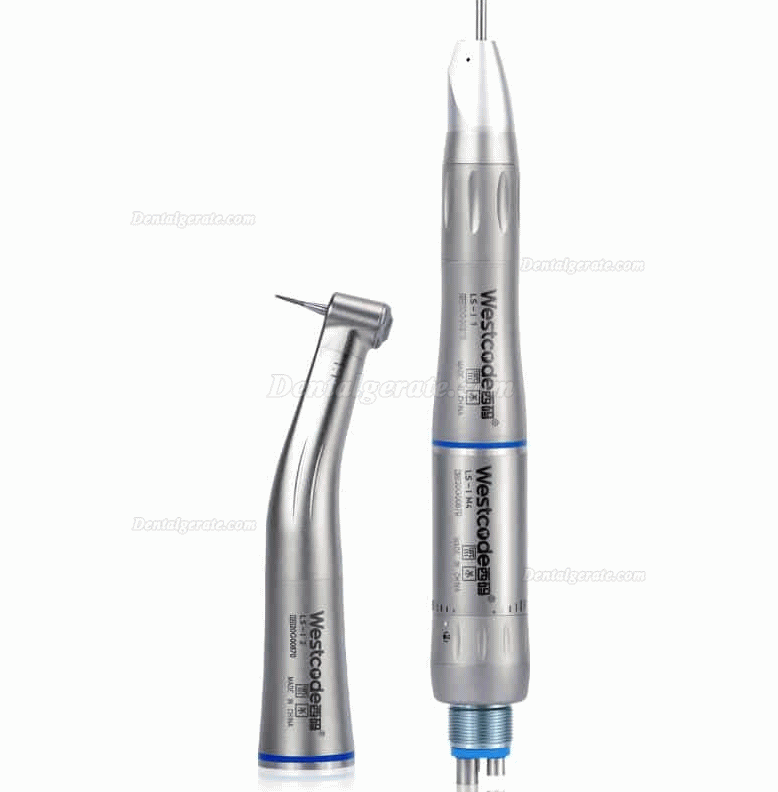 Westcode M-L530 Blau Winkelstück + Gerades Handstück + E-Typ Luftmotor Kit mit Internem Wasserspray Westcode M-L530 Blau Winkelstück + Gerades Handstück + E-Typ Luftmotor Kit mit Internem Wasserspray