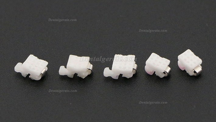1 Box Dental Kieferorthop&auml;dische Selbstligierende Keramik Brackets St&auml;nder MBT 022 345 Haken