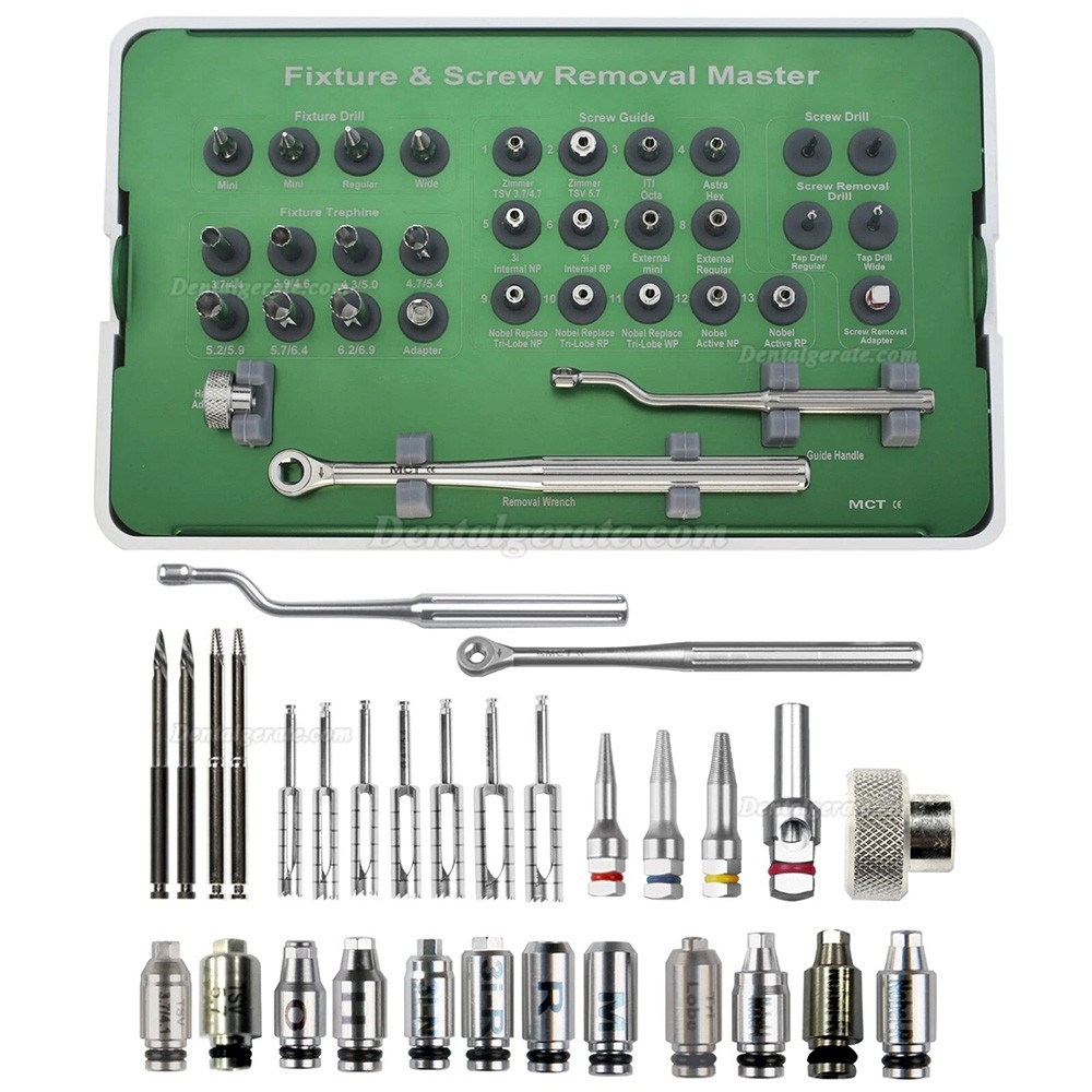 Master-Kit zur Implantat- und Schraubenentfernung MCT FSRK-02 Bohrschablonenentferner Master-Kit zur Implantat- und Schraubenentfernung MCT FSRK-02 Bohrschablonenentferner