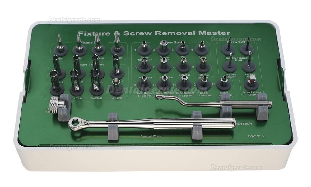 Master-Kit zur Implantat- und Schraubenentfernung MCT FSRK-02 Bohrschablonenentferner Master-Kit zur Implantat- und Schraubenentfernung MCT FSRK-02 Bohrschablonenentferner