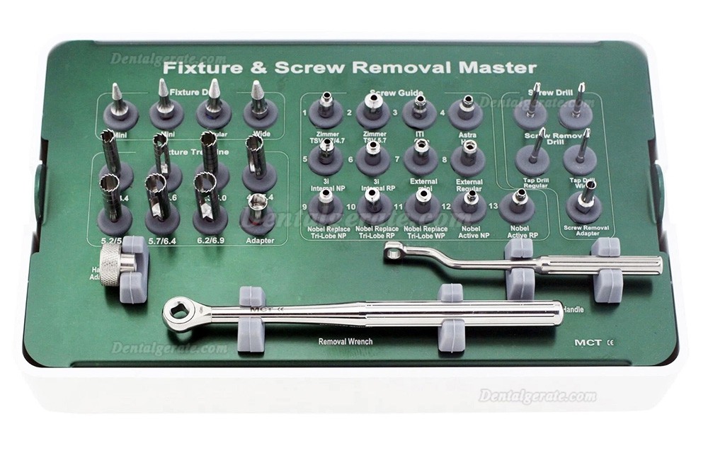 Master-Kit zur Implantat- und Schraubenentfernung MCT FSRK-02 Bohrschablonenentferner Master-Kit zur Implantat- und Schraubenentfernung MCT FSRK-02 Bohrschablonenentferner